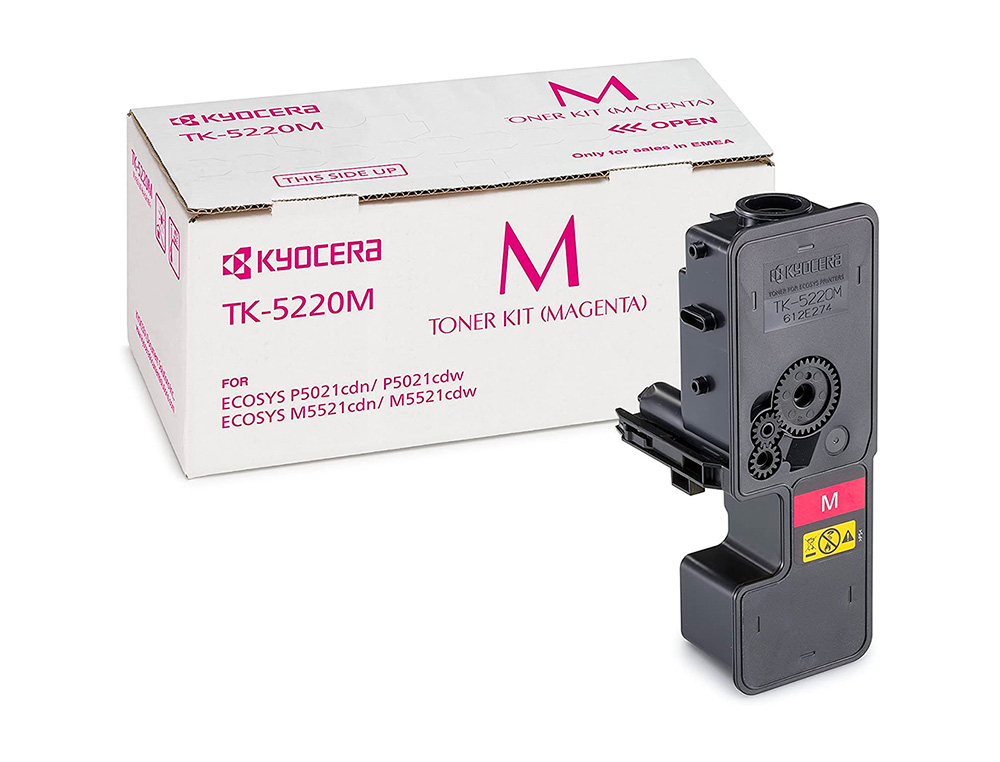 TONER KYOCERA MITA TK-5220M MAGENTA ECOSYS M5521CDW, ECOSYS M5521CDN 1200 PAG