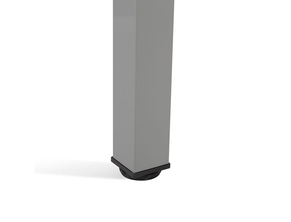 ALA PARA MESA ROCADA SERIE EXECUTIVE 60X100 CM DERECHA O IZQUIERDA ACABADO AD04 ALUMINIO/BLANCO
