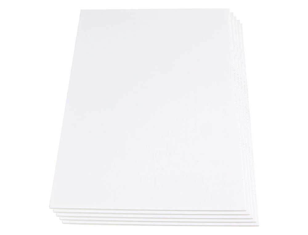 CARTON PLUMA LIDERPAPEL BLANCO DOBLE CARA 100X140CM ESPESOR 10 MM