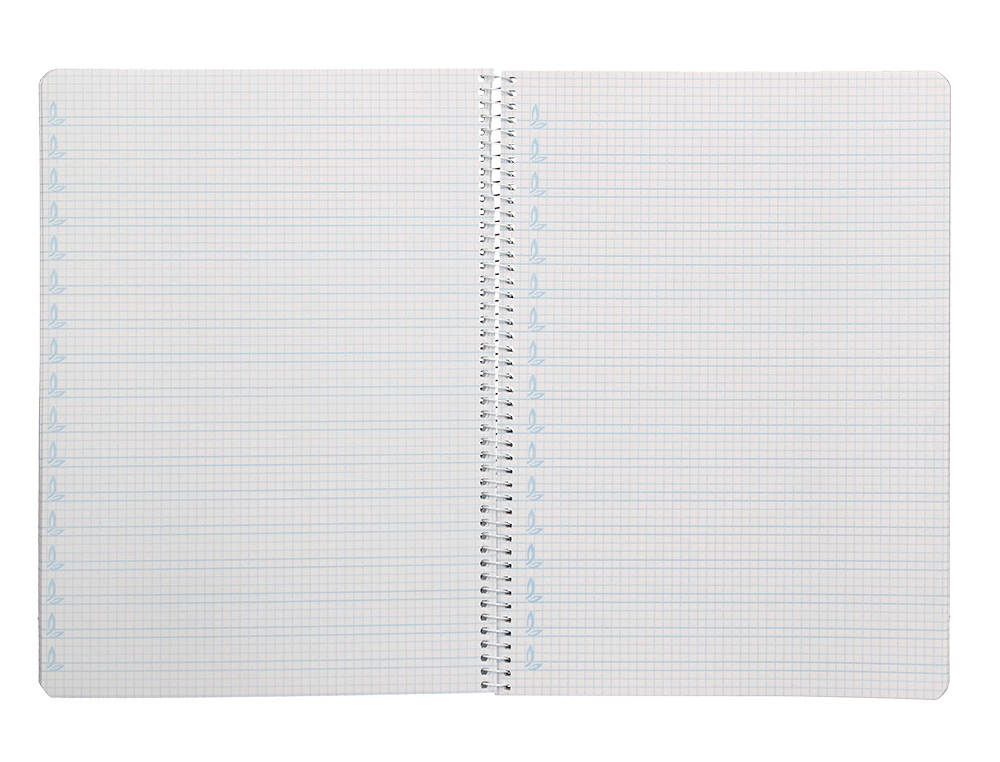 CUADERNO ESPIRAL LIDERPAPEL A4 PAUTAGUIA TAPA BLANDA 80H 75 GR CUADRO PAUTADO 4MM COLOR ROJO
