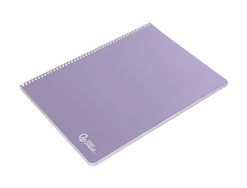 CUADERNO ESPIRAL LIDERPAPEL A4 SMART TAPA BLANDA 80H 75GR RAYADO Nº46 COLORES SURTIDOS
