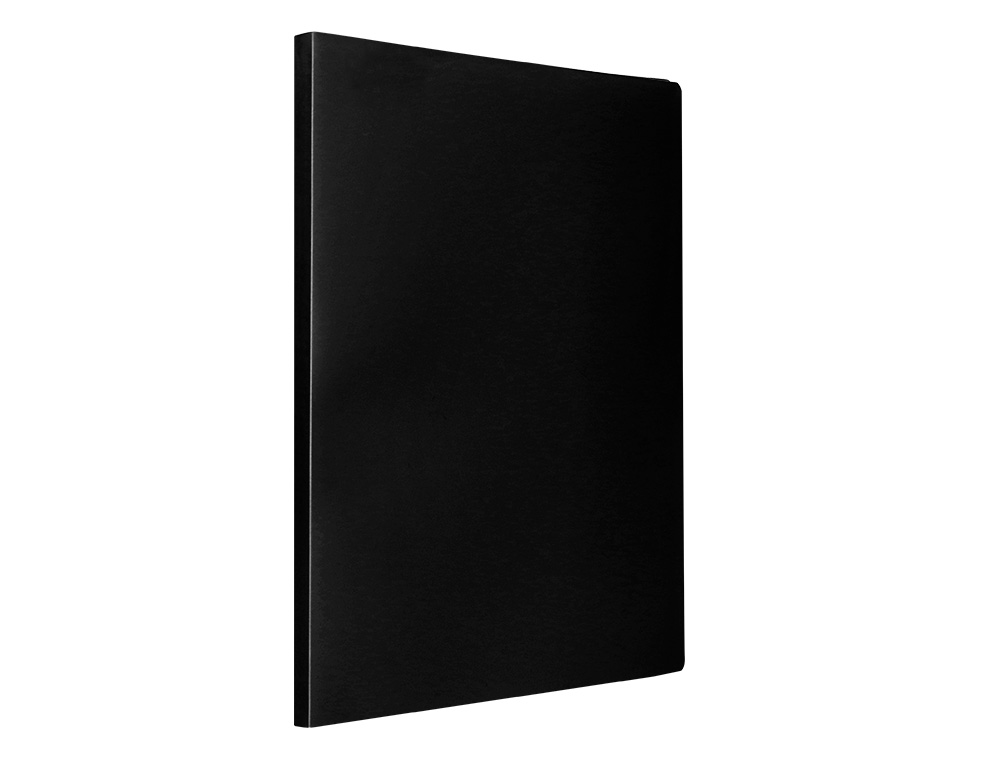 CARPETA LIDERPAPEL ESCAPARATE 37905 10 FUNDAS POLIPROPILENO DIN A4 NEGRO OPACO