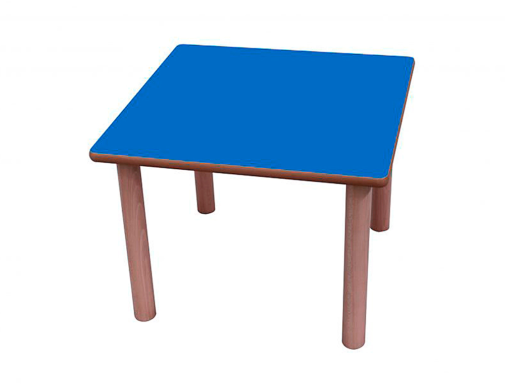 MESA MADERA MOBETUC T3 CUADRADA CON TAPA LAMINADA HAYA 80X80 CM